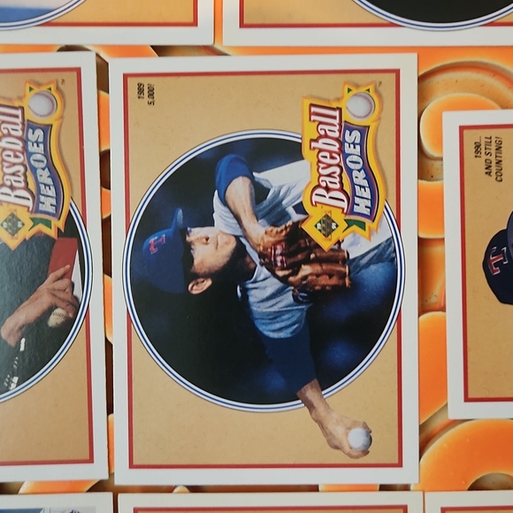 1990 Upper Deck Baseball Heros Nolan Ryan cards 10-18 - Picture 7 of 15